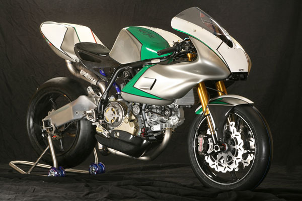 The Millona in profile, bodywork off the frame rails